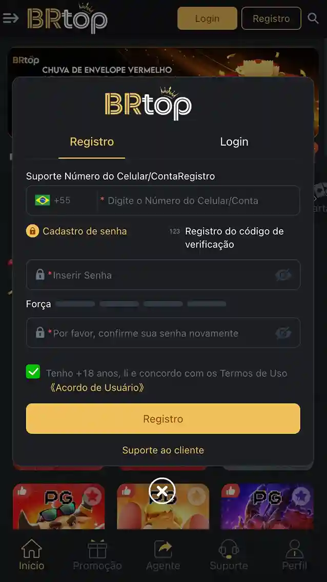 inscrever-se brtop